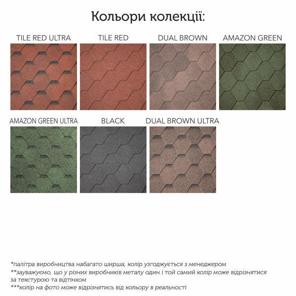 Бітумна черепиця Superglass Hex (07) Dual Brown 52194 фото
