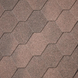 Бітумна черепиця Superglass Hex (07) Dual Brown 52194 фото 1
