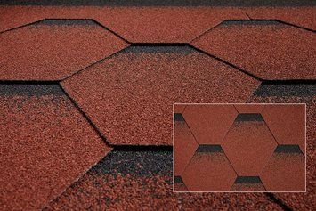 Бітумна черепиця Katepal KATRILLI AUTUMN RED 80070 фото