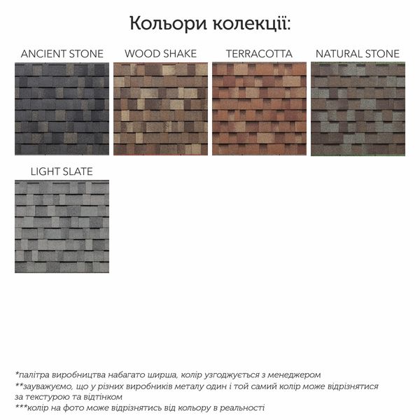 Бітумна Черепиця Tegola Unica Master Natural Stone 800352 фото