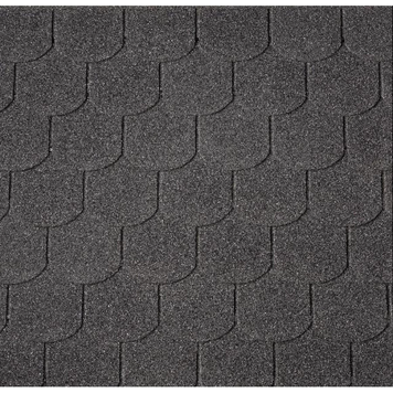 Бітумна черепиця Superglass Biber (01) Black 78310 фото